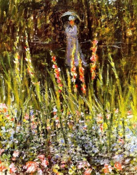 Der Garten Gladioli Claude Monet Ölgemälde
